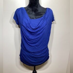 Apt9 Slouch Neck Blue Blouse Size Large